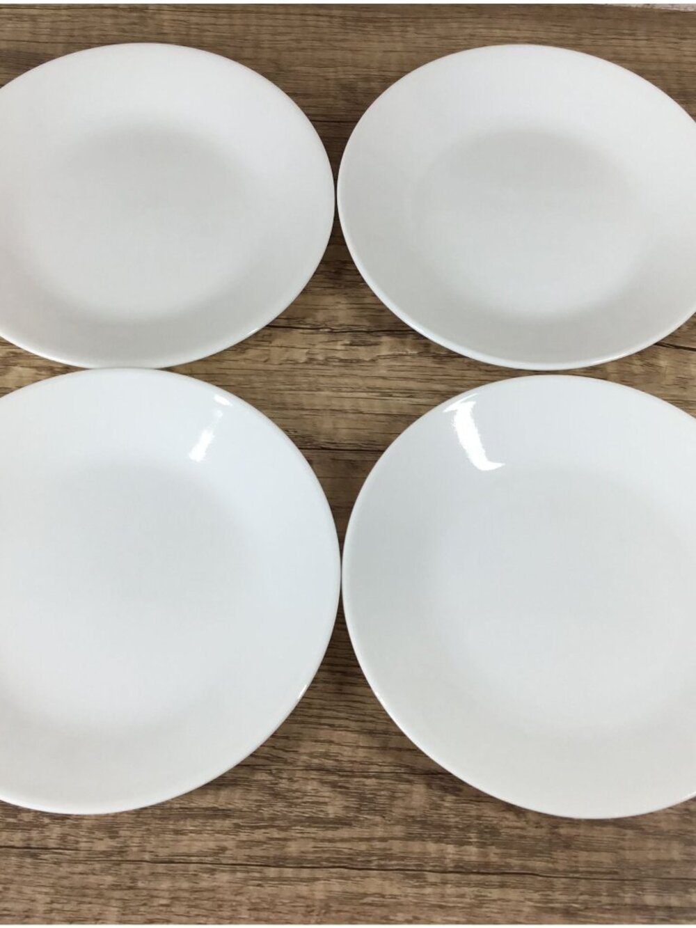 Set of 4 Corelle Winter Frost White Bread & Butter Plates 6.75" Dessert Plates
